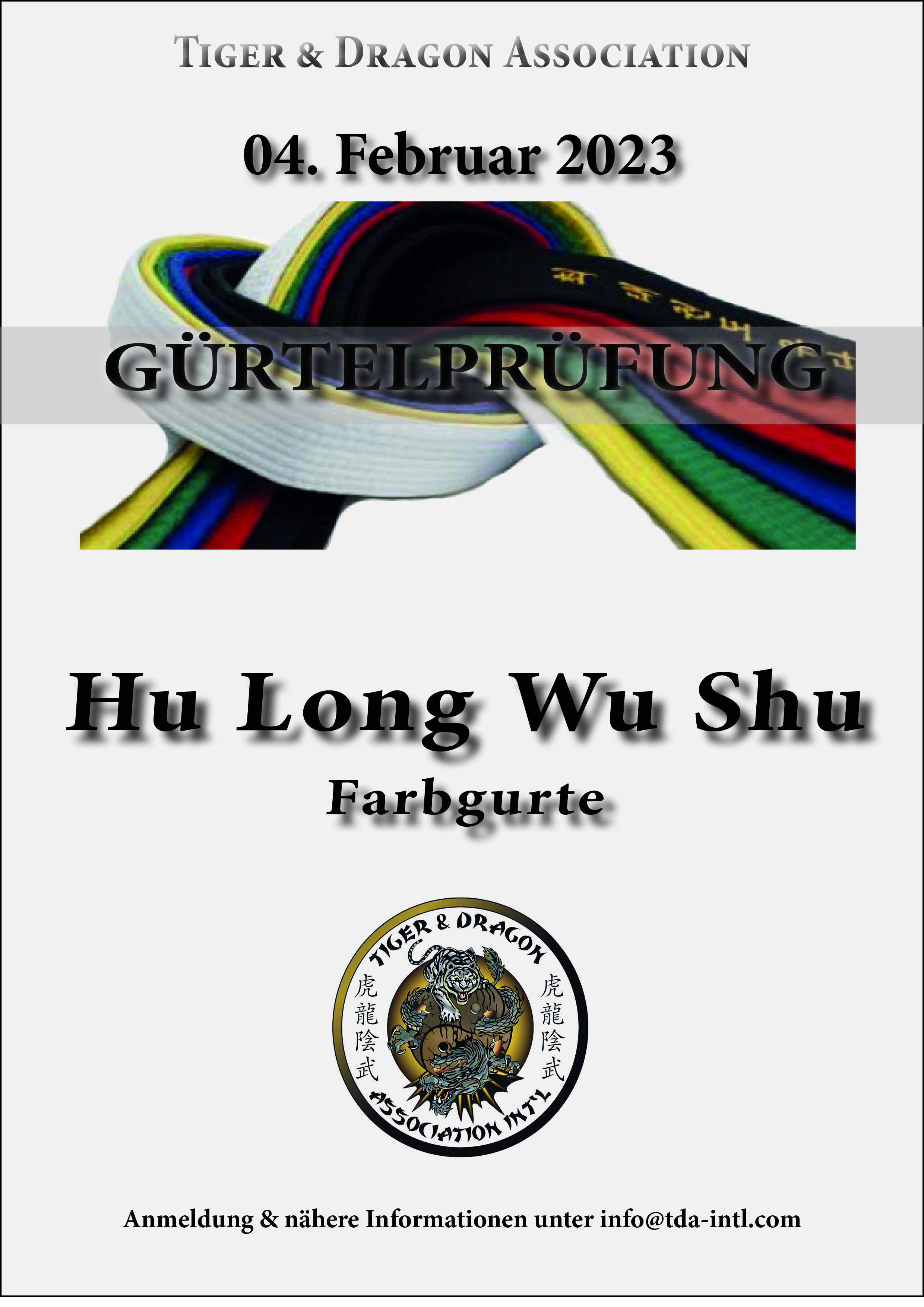 Gürtelprüfung Hu Long Wu Shu Farbgurte